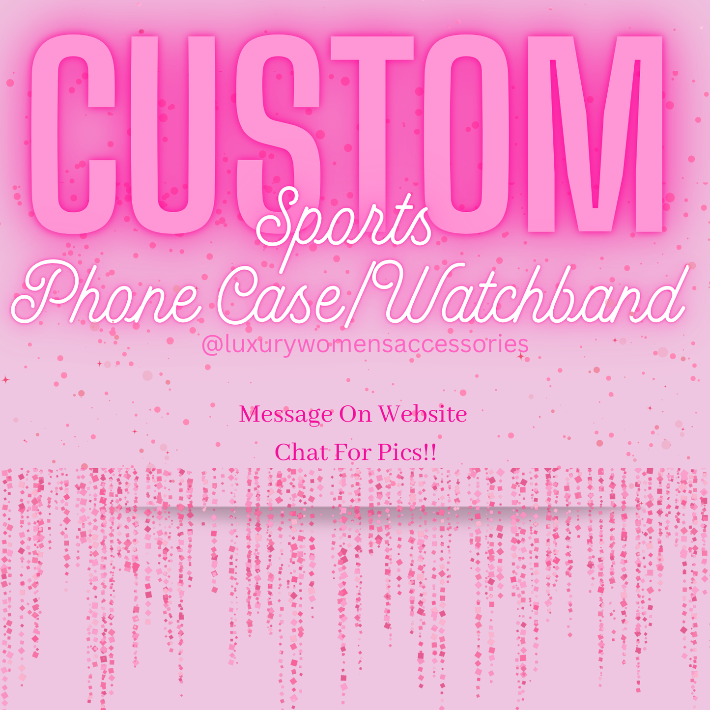 “Custom” Sports Theme Phone Case/Watchband Set(Made To Order)