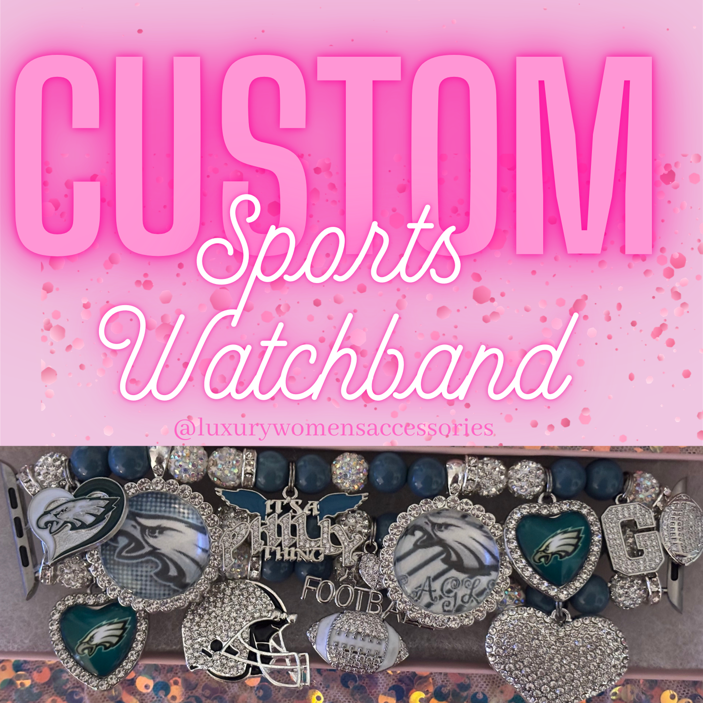 “Custom” Sports Watchband(Made To Order)