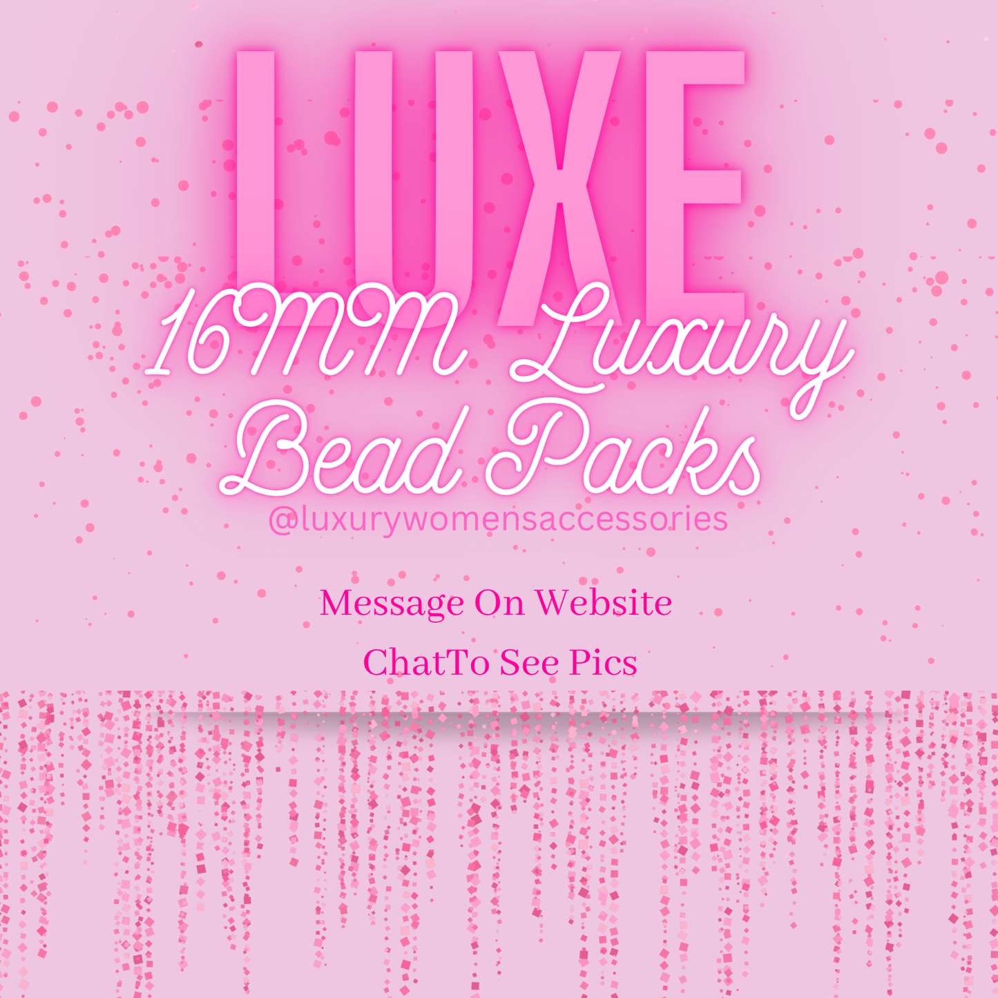16MM "Luxe" Printed Bead Packs(15ct.)