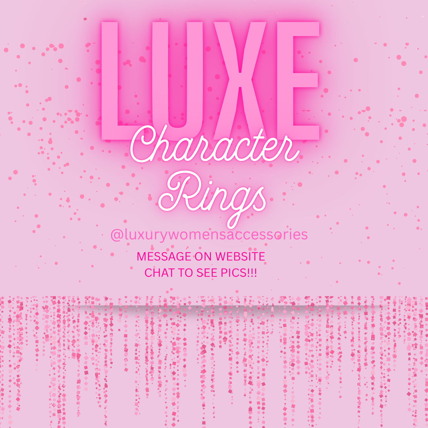"Luxe" Character Rings(1pc.)