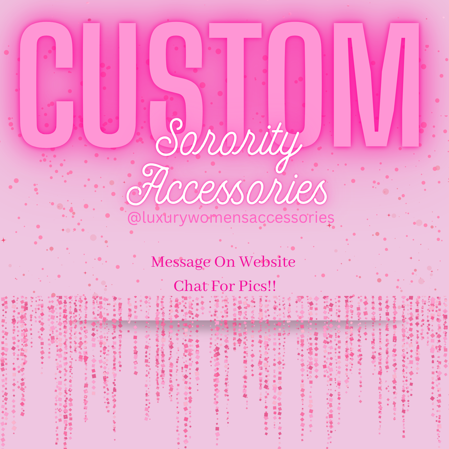 “Custom” Sorority Beaded Jewelry(Made To Order)