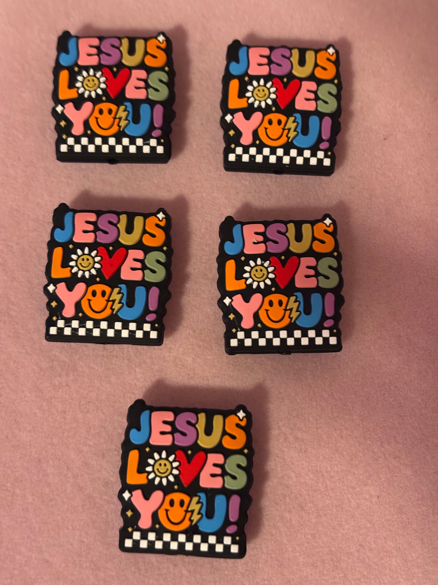 “Jesus Loves You” Focal Beads(1pc.)