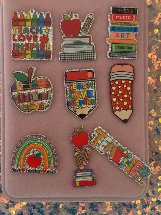 Acrylic Teacher Theme Charms(1pc.)