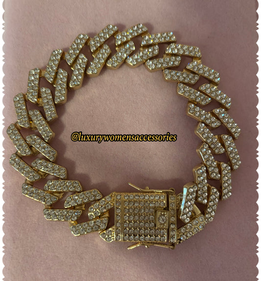 “Deluxe” Bling Chain Anklet(10.24inches)