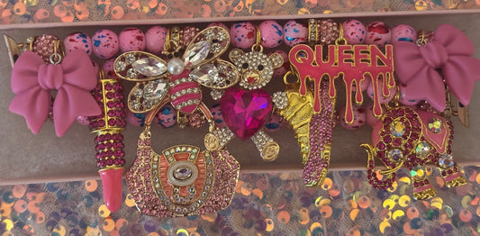 “Pink Passion” Luxurious Beaded Watchband(42/44/45/49MM)