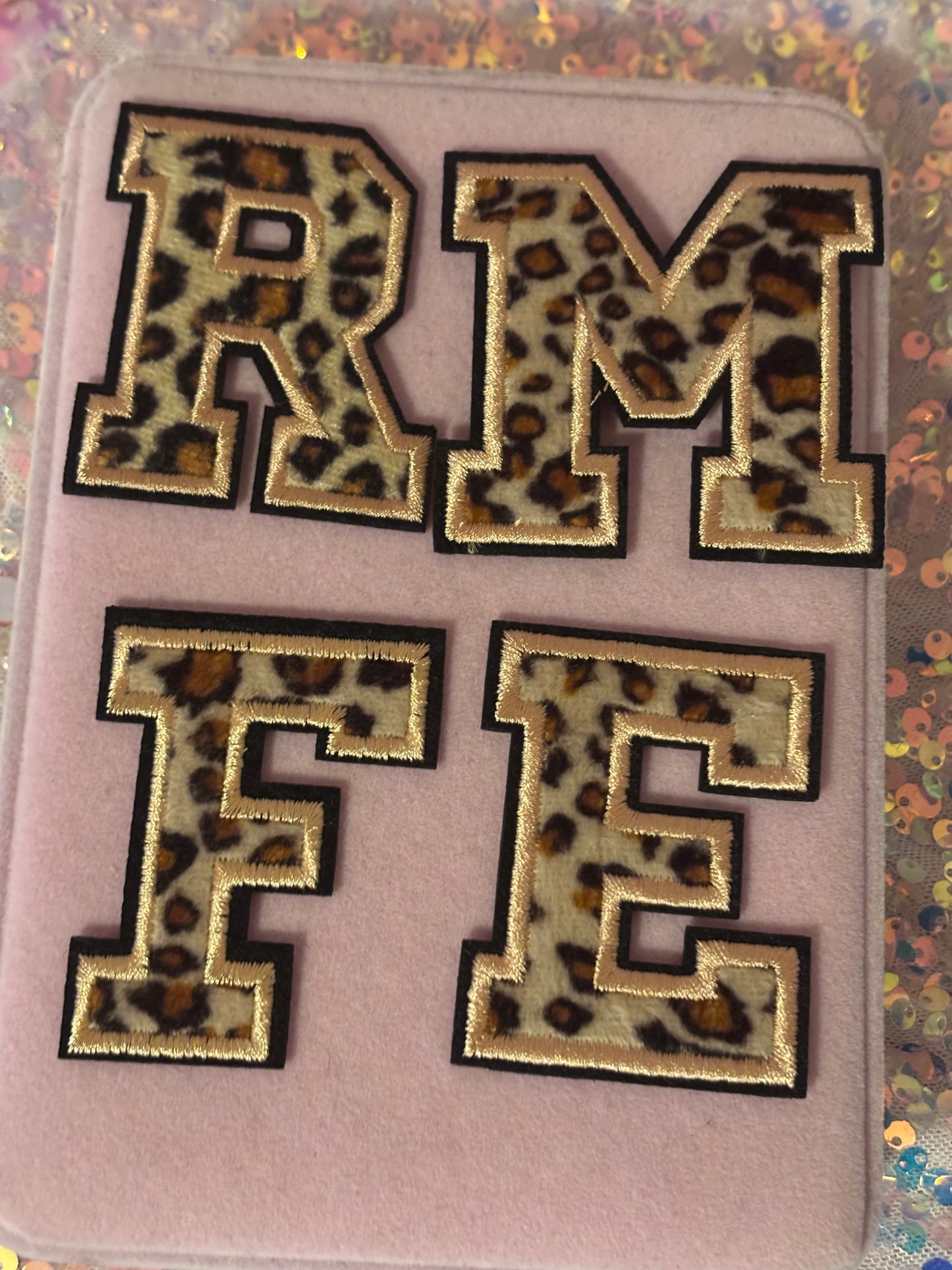 Leopard Letter Patches(1pc.)