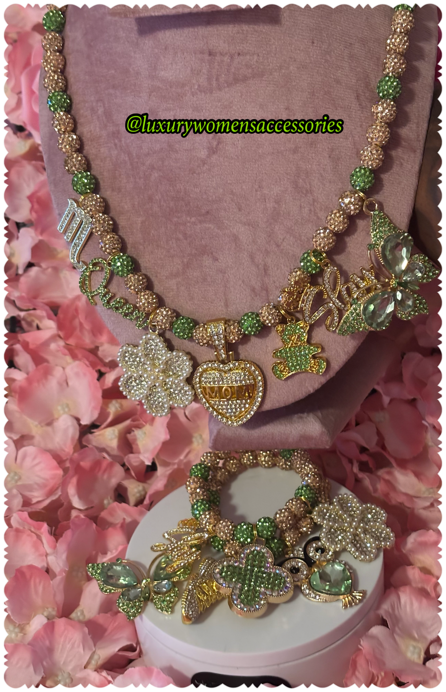 Custom Necklace/Bracelet Set(Made To Order)