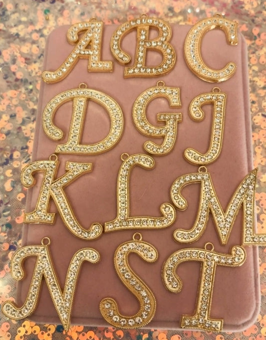 Large “Bling” Letter Charms(1pc.)