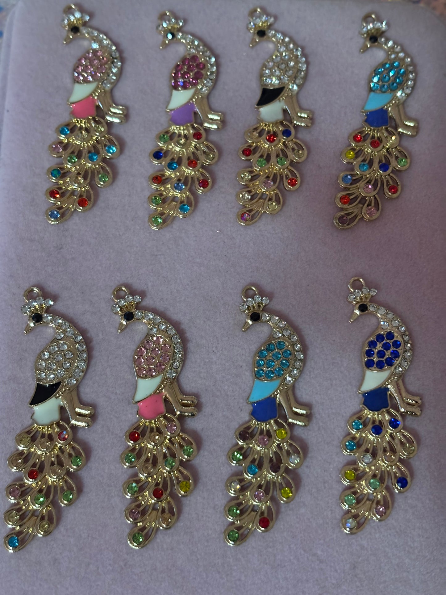 New "Bling" Color Bird Charms(1pc.)