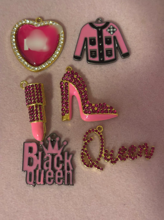 Pink Charm Bundle(set of 6)