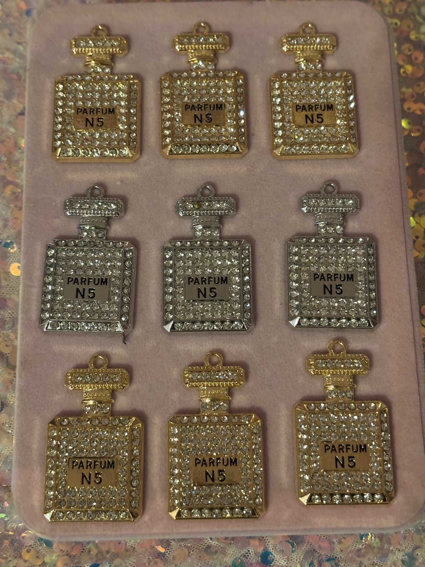 “Bling” Perfume Bottle Charms(1pc.)