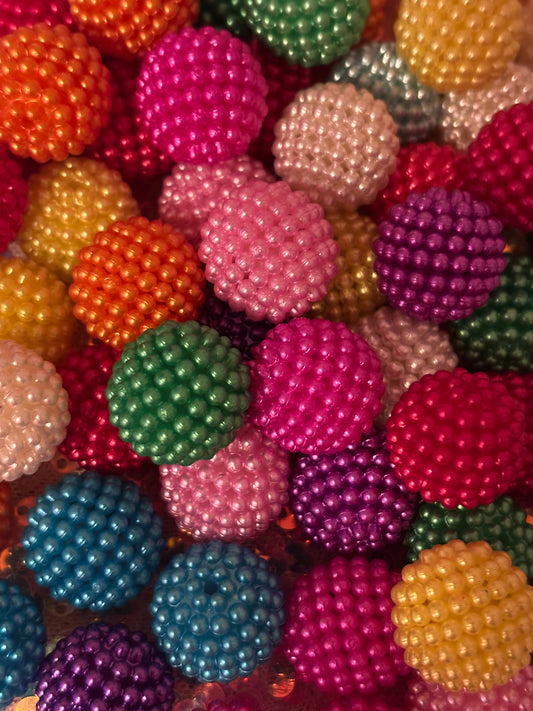 20MM Beaded Bead Mix(set of 10)