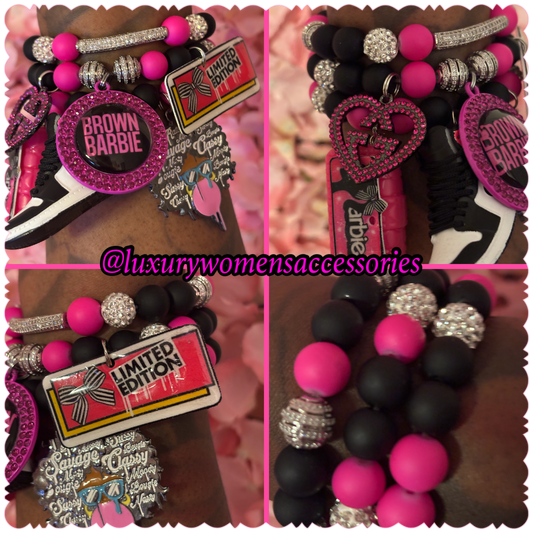 “Barb” Beaded Bracelet Set(set of 3)