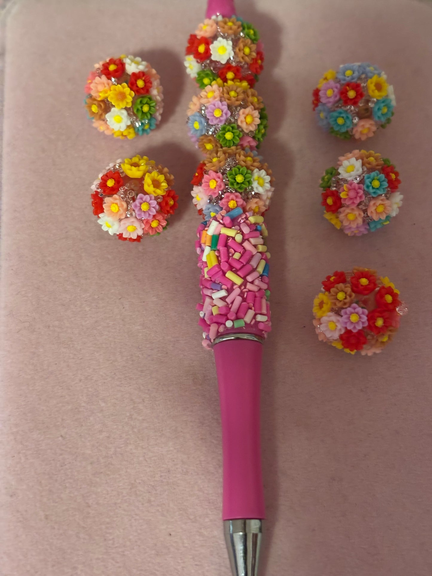 “New” Flower Ball Focal Bead(1pc.)