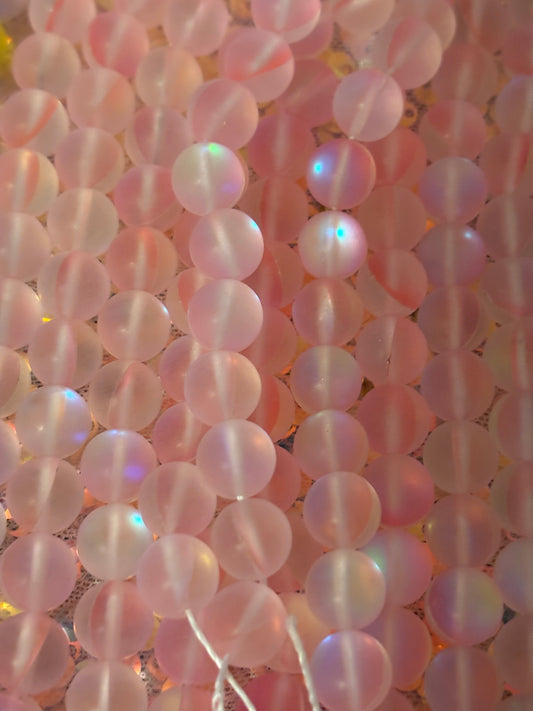 Sparkle Light Pink Beads(1 Strand)