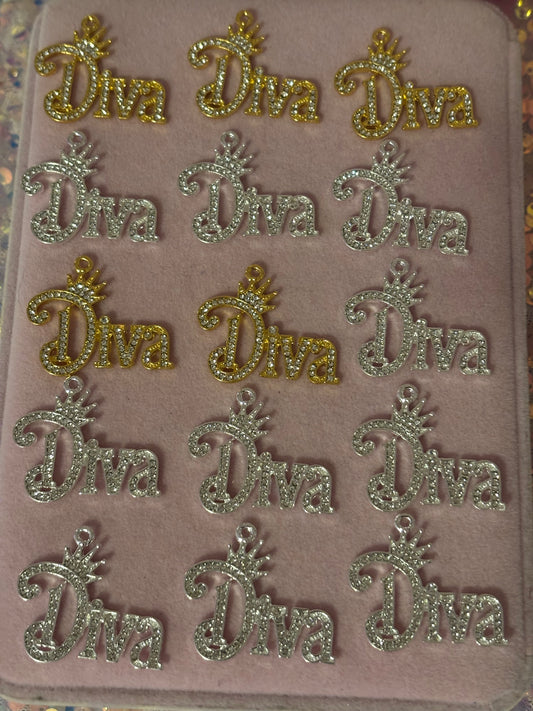 “Diva” Word Charms(1pc.)