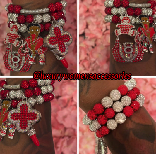 “Restocked” “Bling” Betty Beaded Bracelet Set(set of 3)