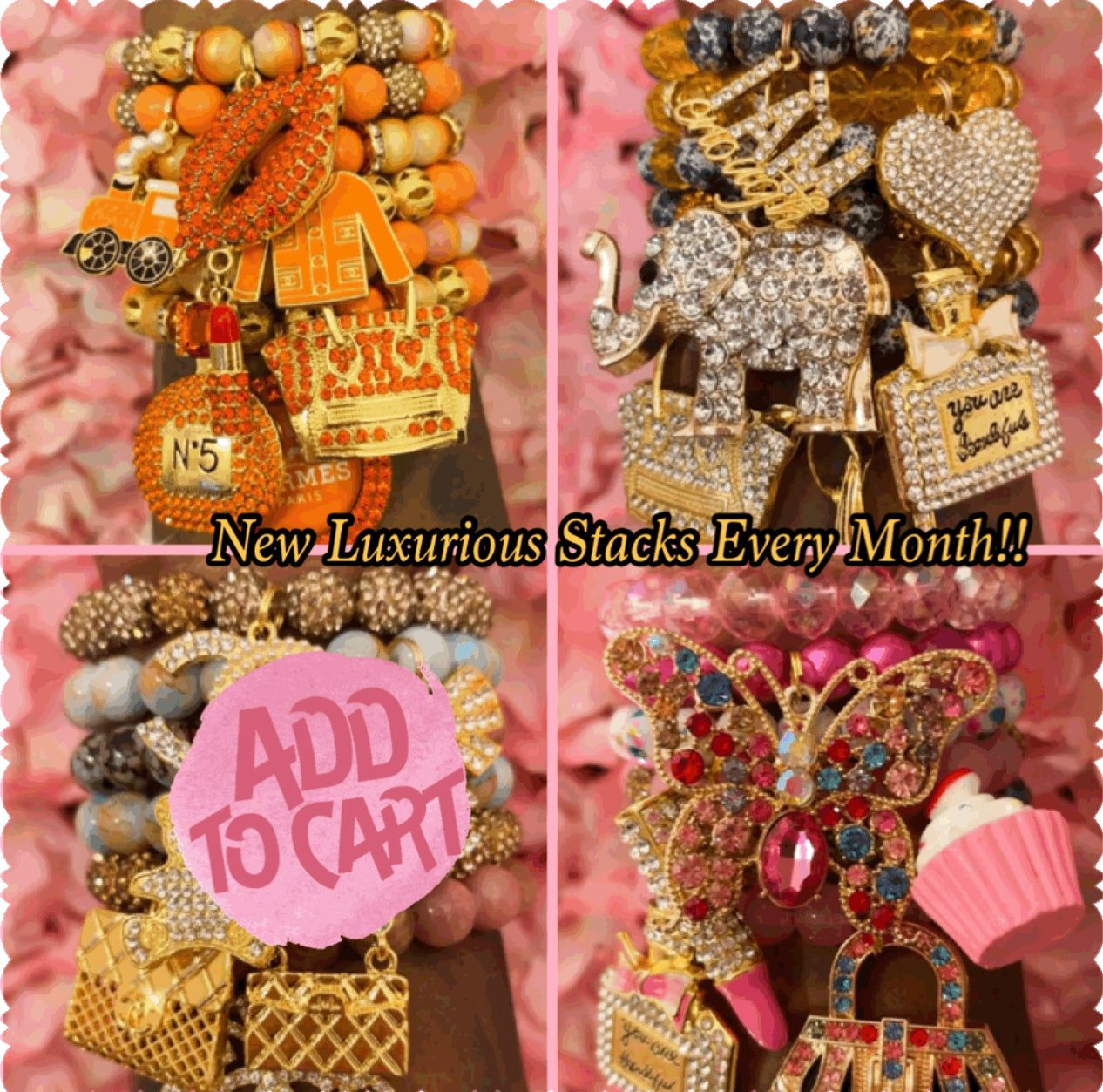 “LUX” Monthly Bracelet Subscription(set of 5)