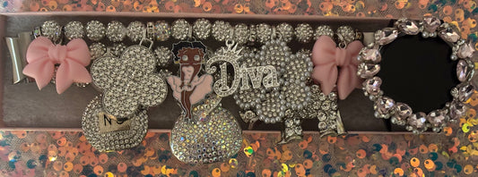 “Bling” Silver “Betty” Beaded Watchband(Samsung)