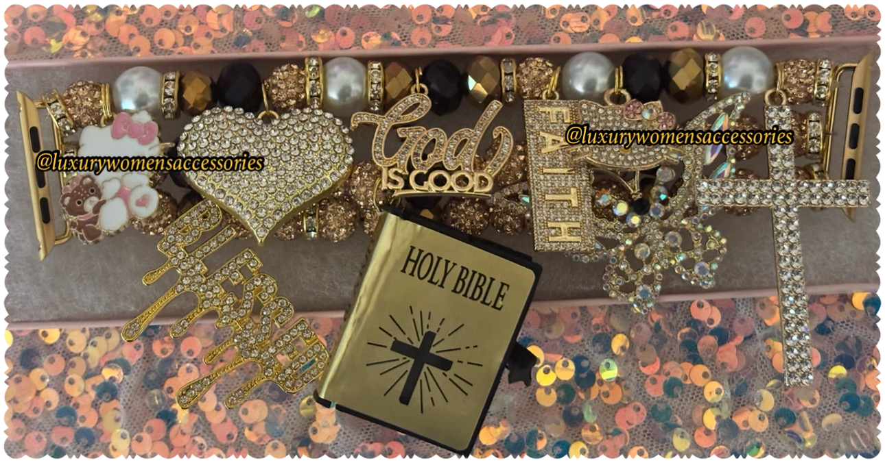 Custom Religious Beaded Watchband(Made To Order)
