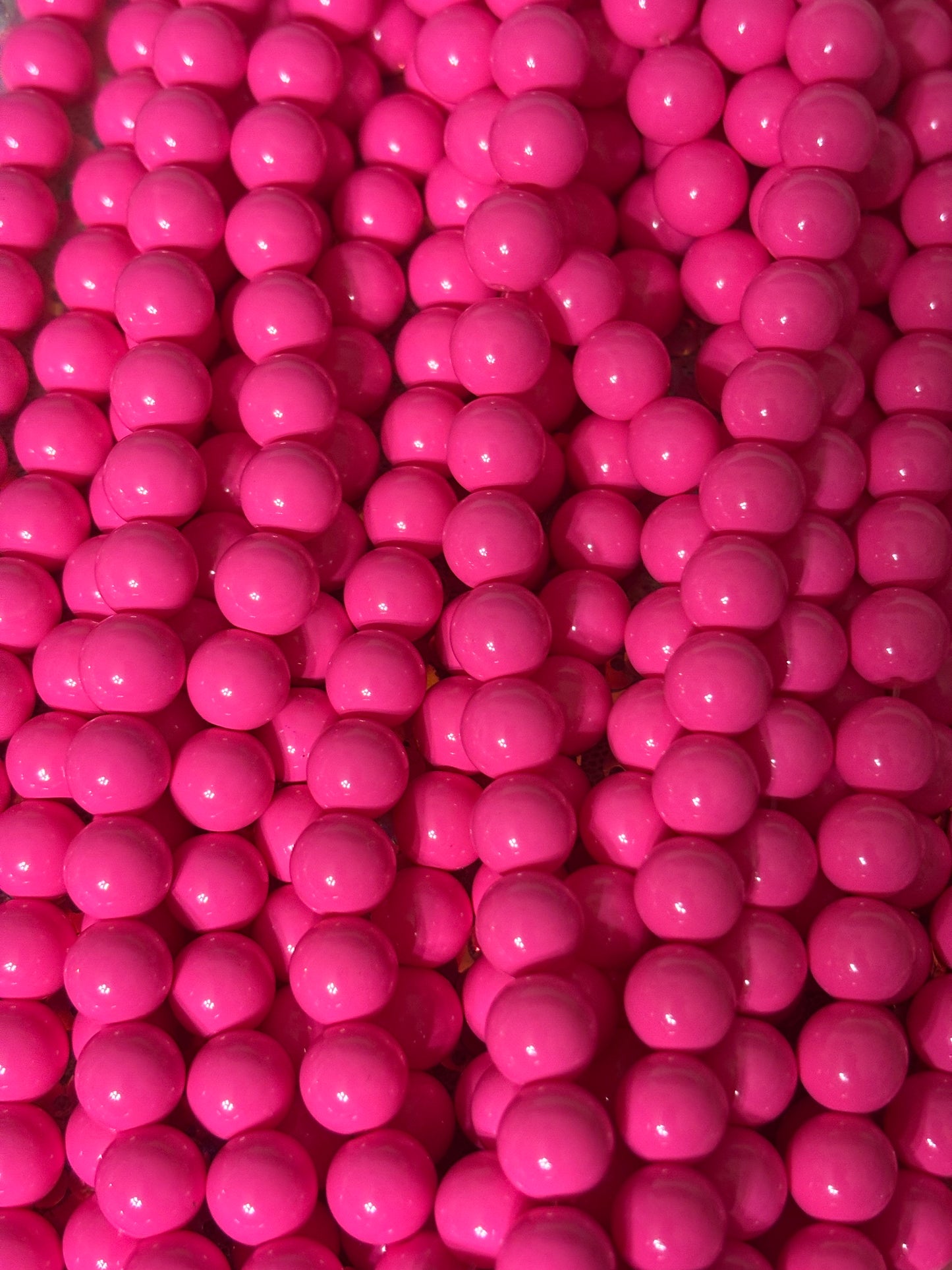 “Hot Pink” Beads(40ct.)