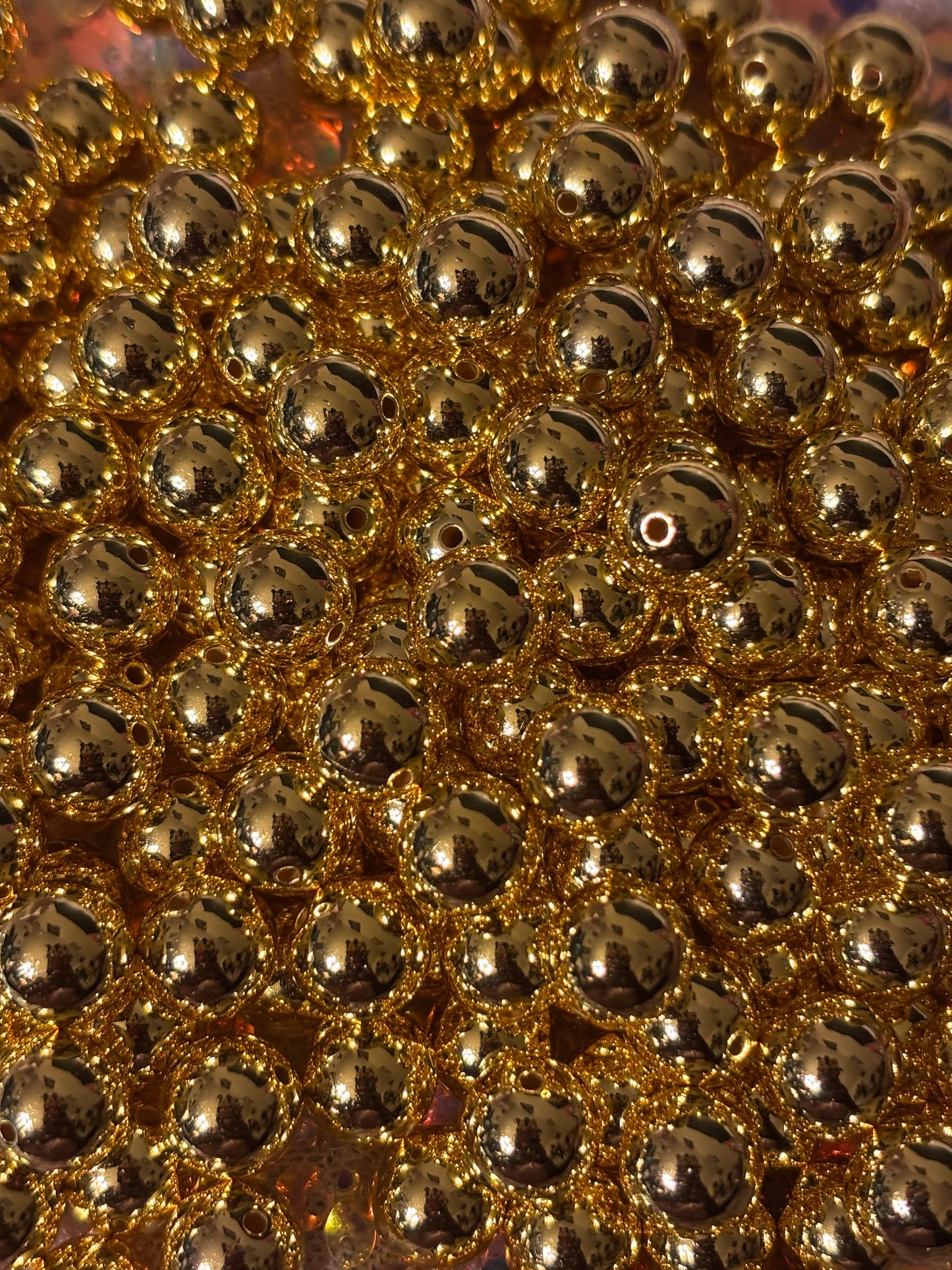 "Shiny" Gold Beads(40ct)
