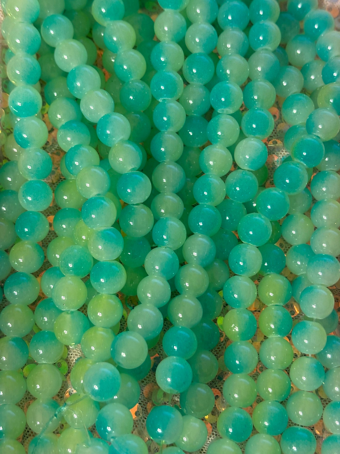 Blue/Greenish Beads(40ct.)