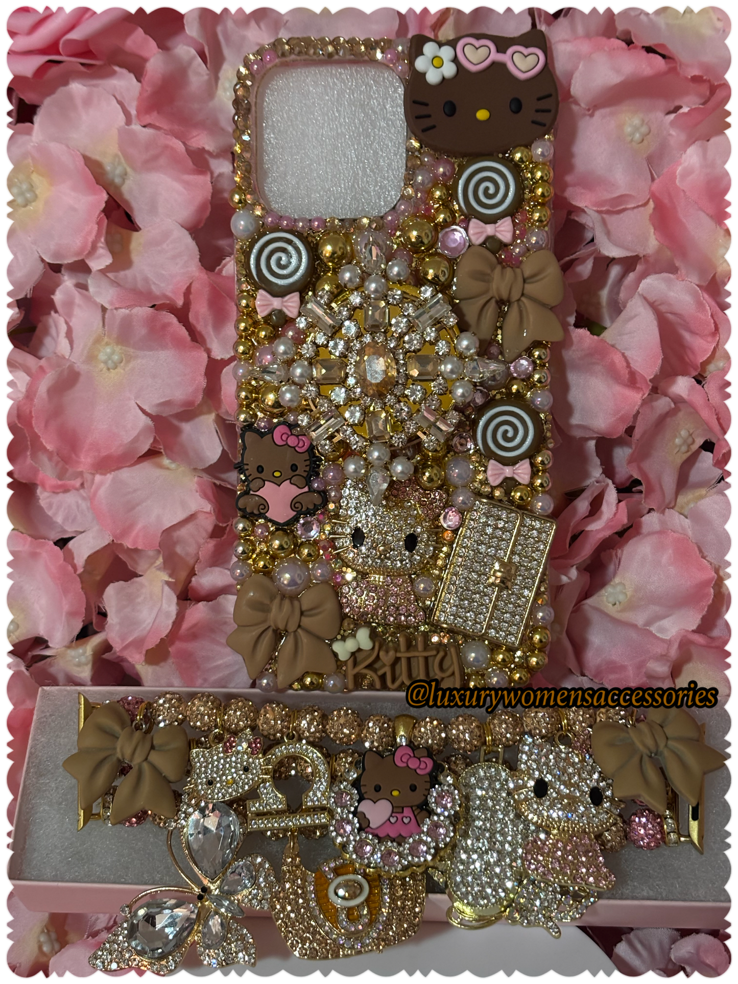 Custom “Bling” Watchband/Phone Case(Made To Order)