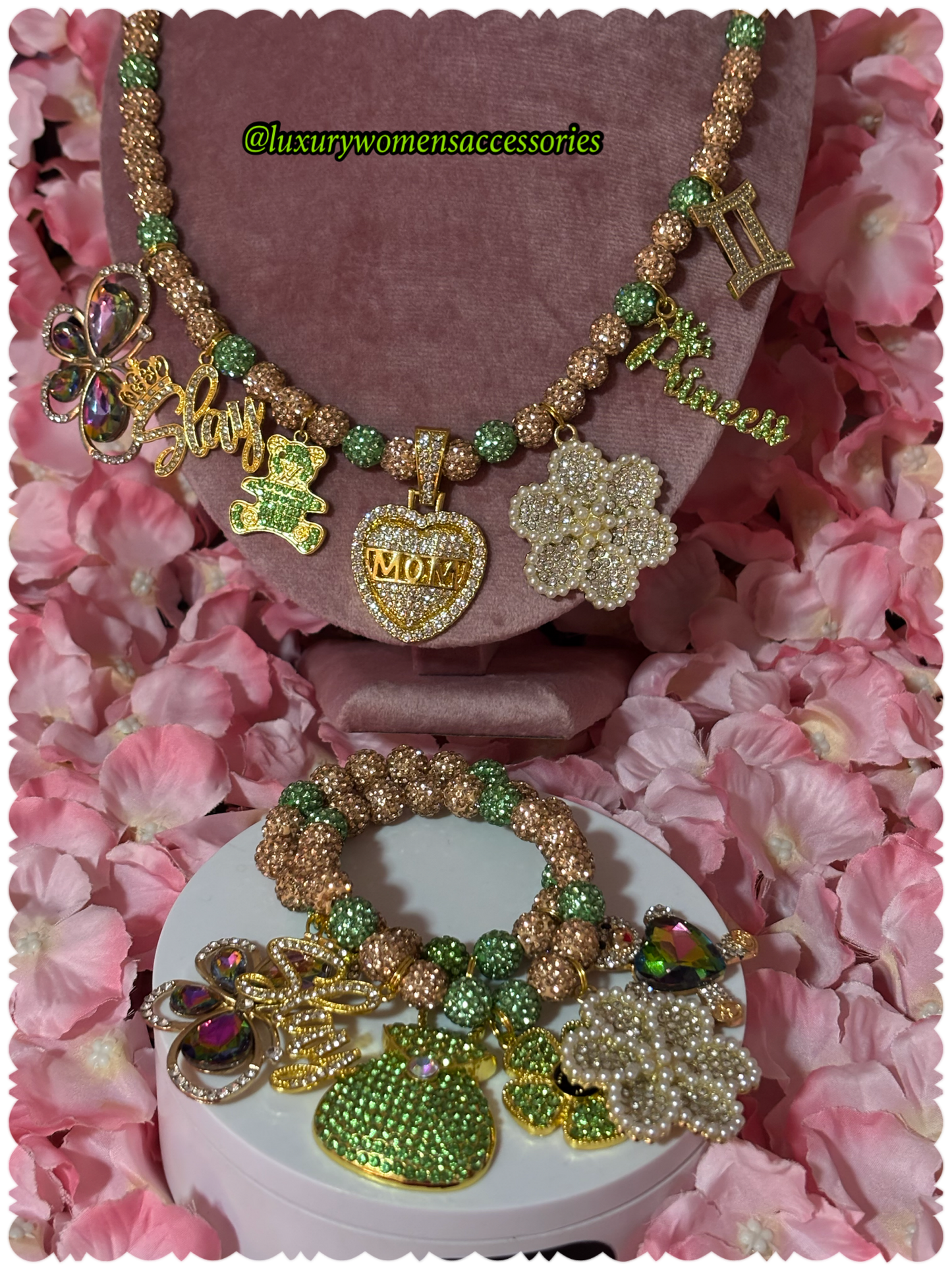Custom Necklace/Bracelet Set(Made To Order)