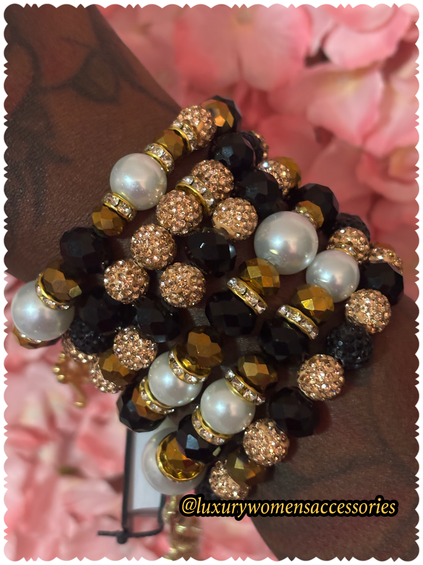 Religious Beaded Bracelet Stack(set of 6)