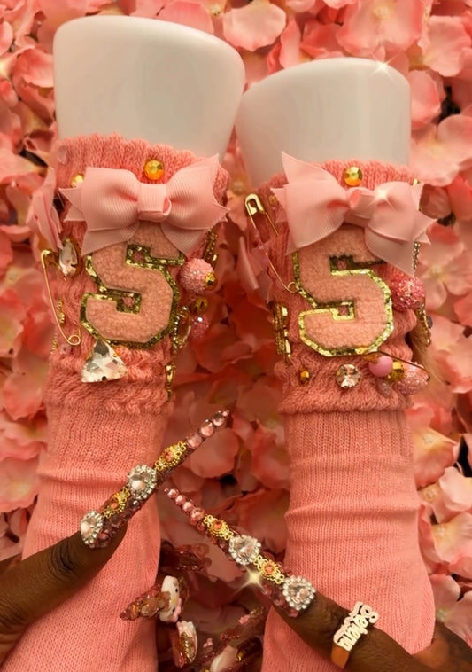 Ultimate Bedazzled Socks(1pair)(Made To Order)