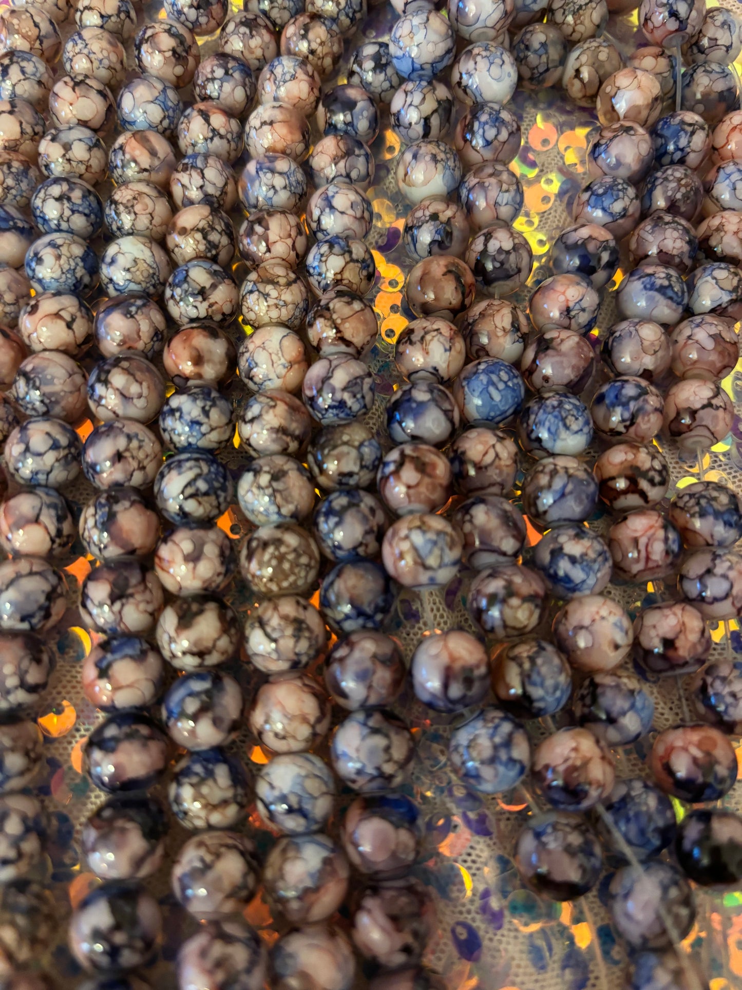 Brown “Fall” Mixed Beads(40ct.)