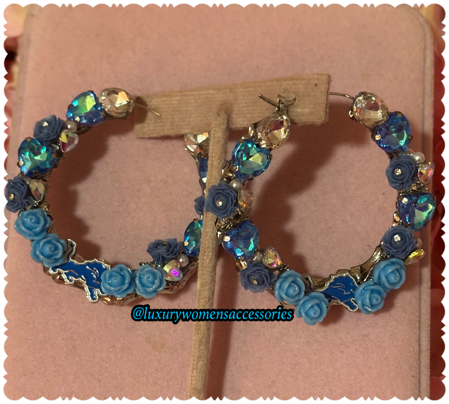 "Custom" Junk Hoop Earrings(Made To Order)