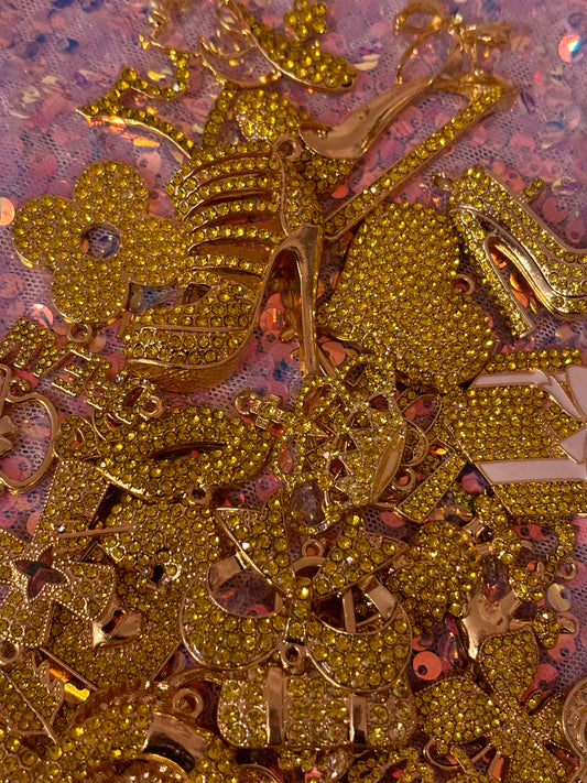 “Yellow/Gold” Charms(set of 10)