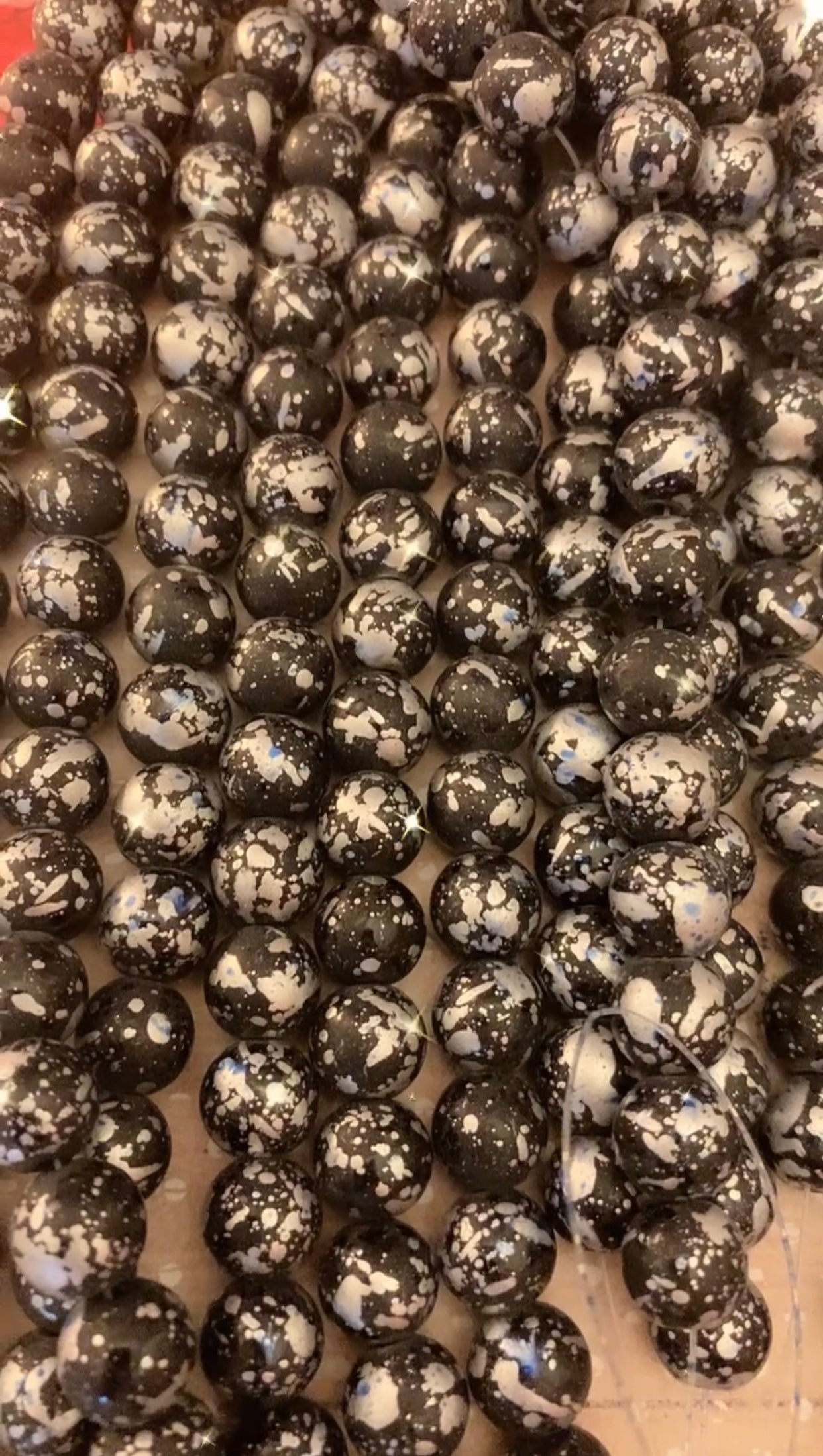 Black/Silver Beads(40ct.)