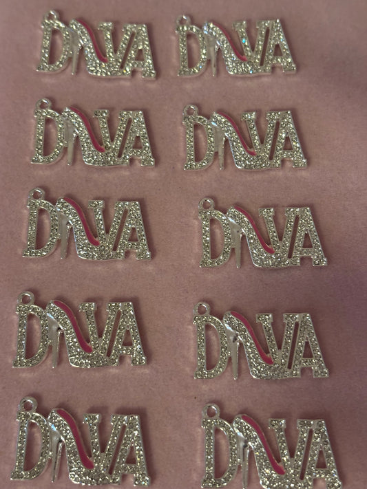 Silver “Diva” Charms(1pc.)