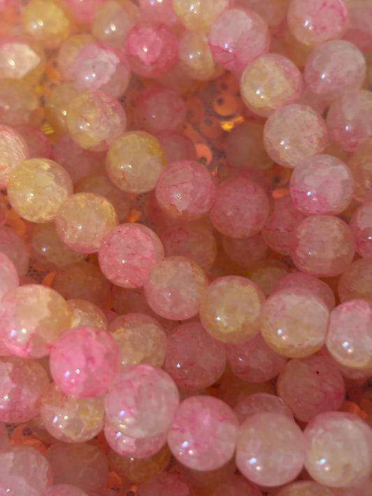 Pink/Yellow Beads(40ct.)