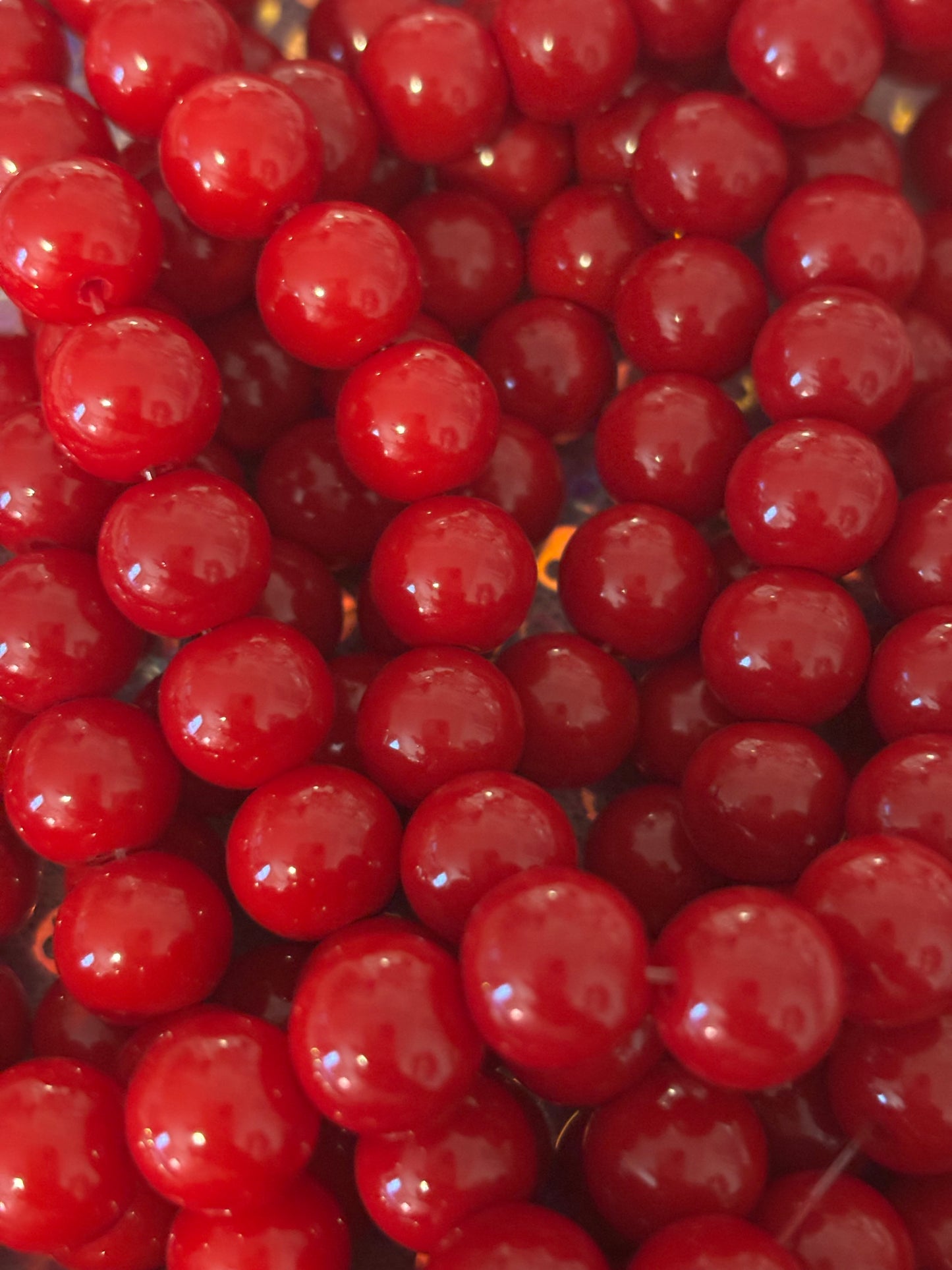 “Deep Red” Beads(40ct.)