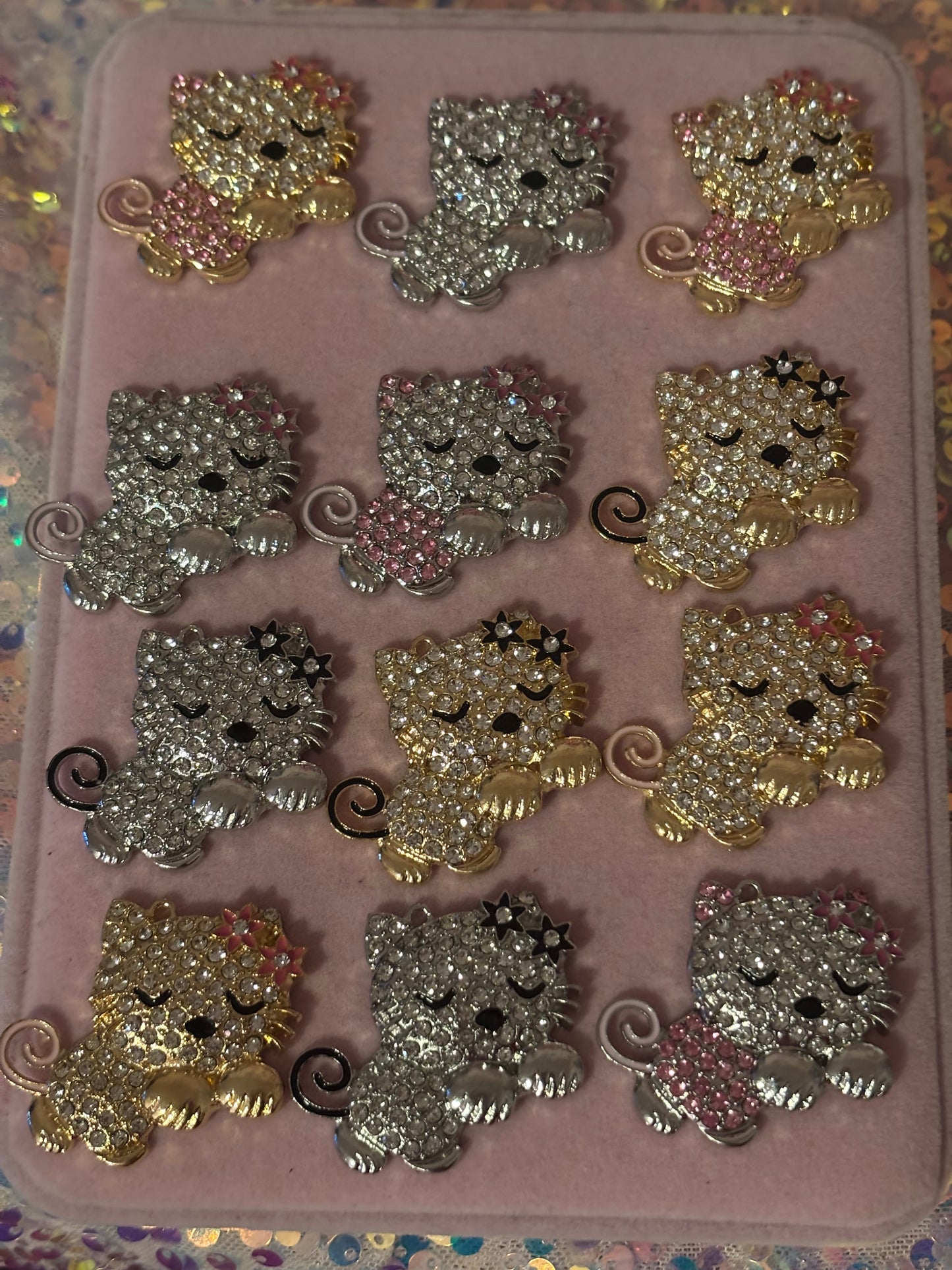 “Bling” Cat Charms(1pc.)