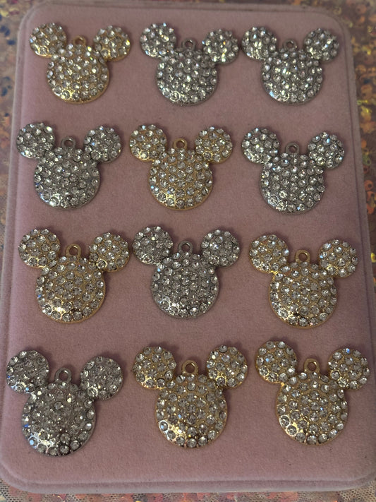 “Bling” Mouse Head Charms(1pc.)
