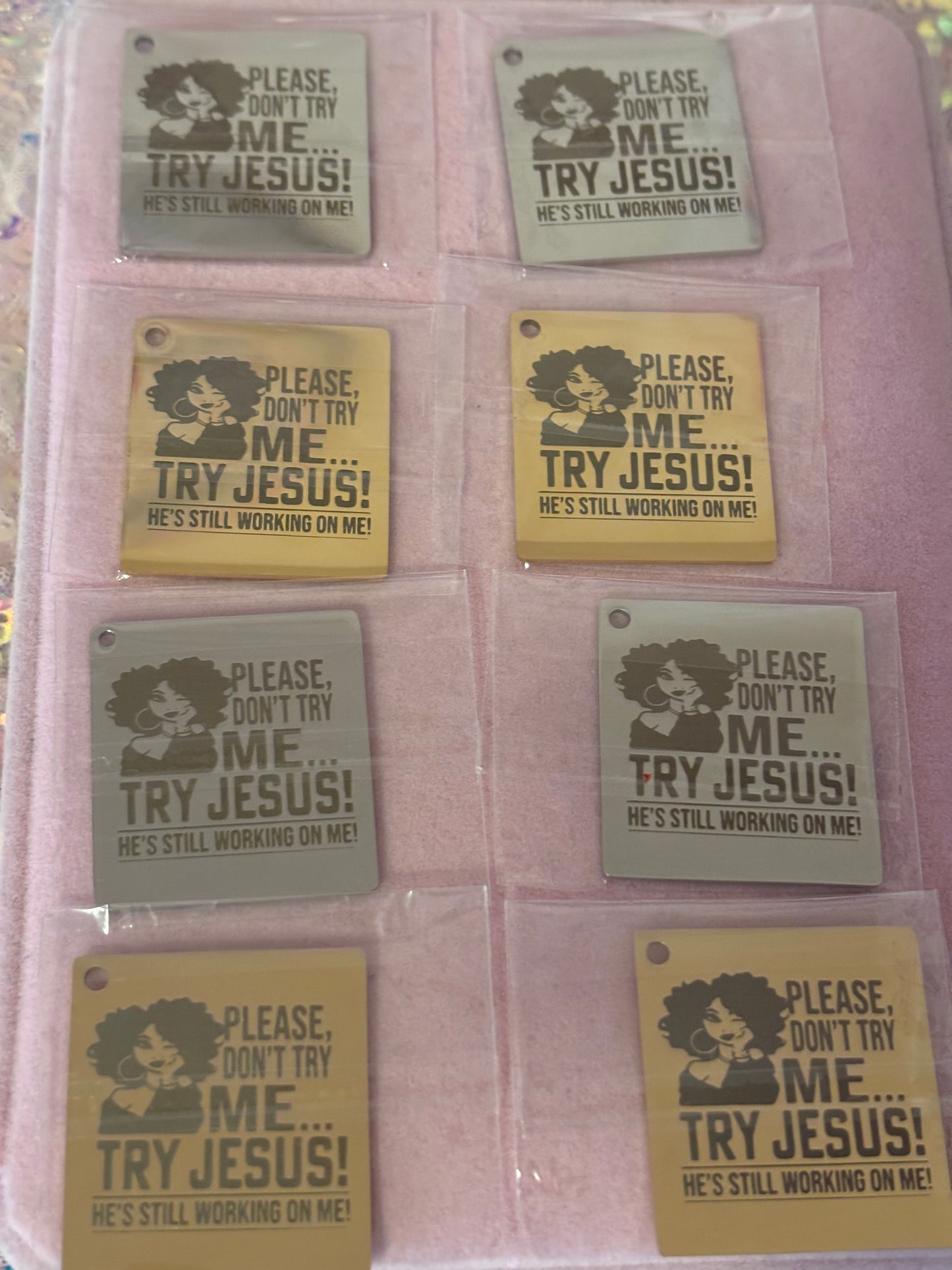 “Don’t Try Me Try Jesus” Charms(1pc.)
