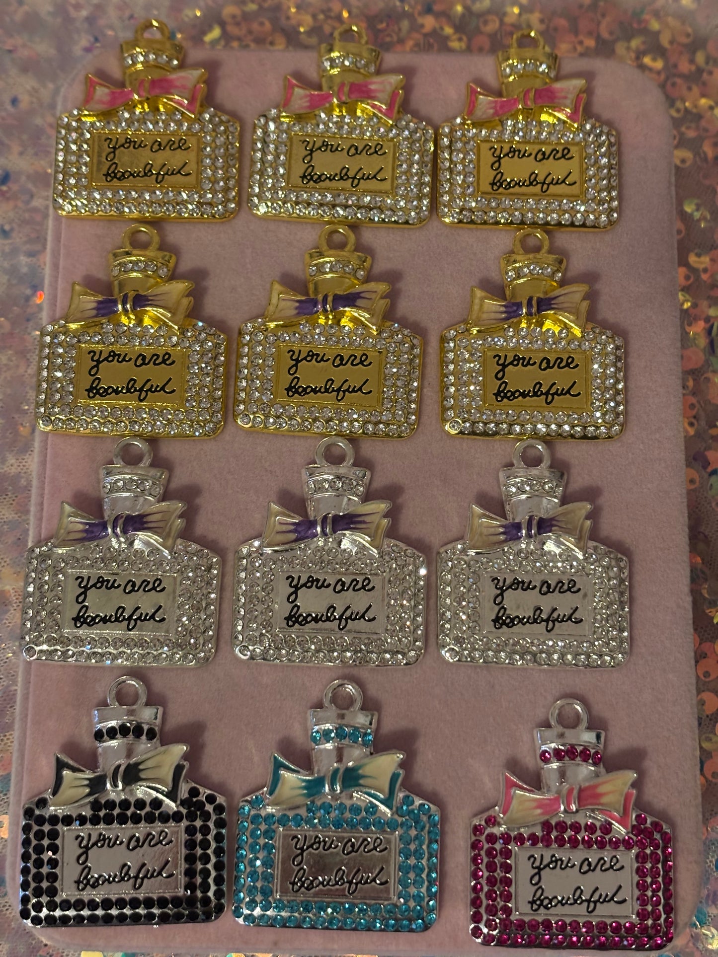 “You Are Beautiful” Perfume Bottle Charms(1pc.)