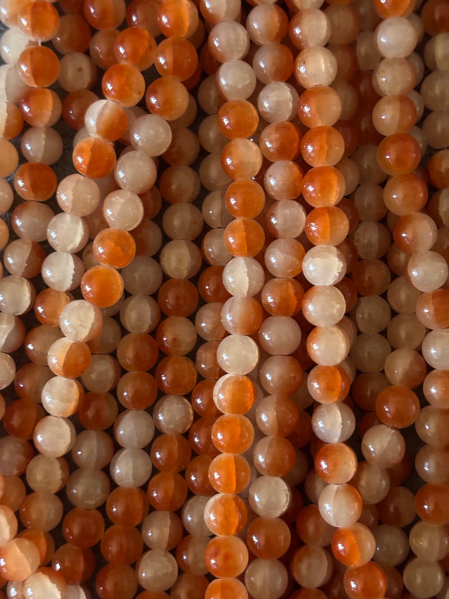 "Orange/White" Beads(40ct.)