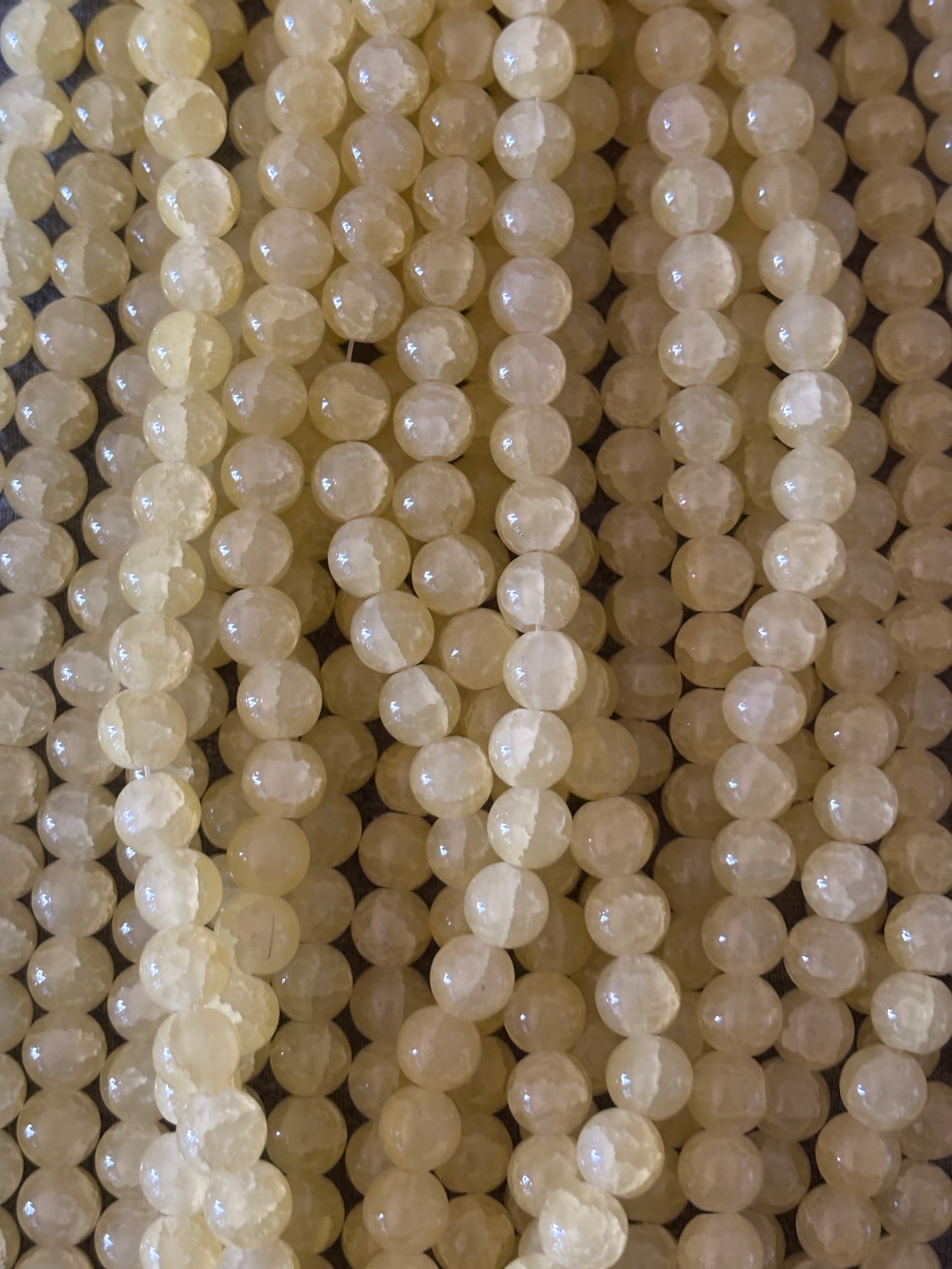 "Pale Yellow/White" Beads(40ct.)