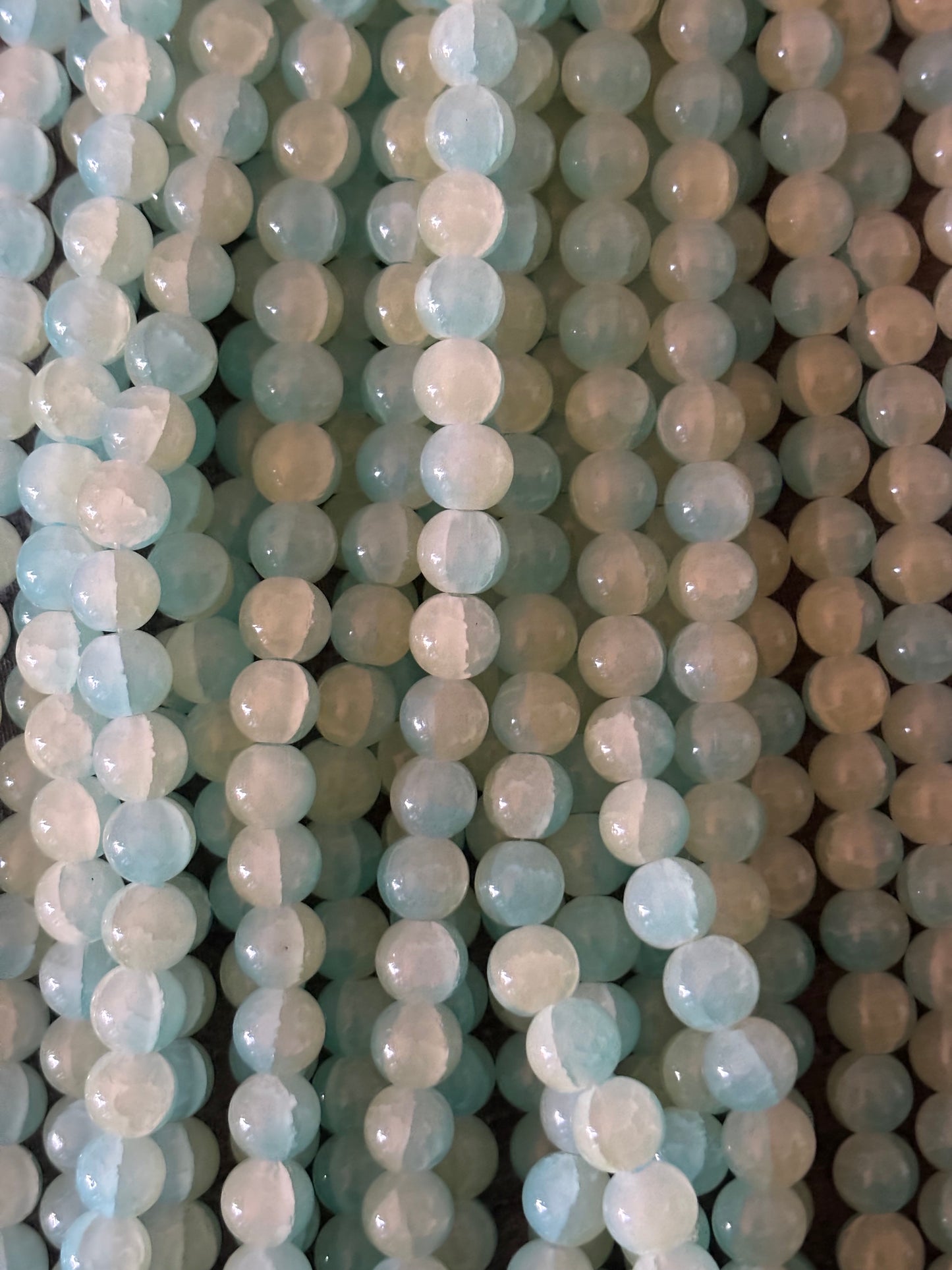 "Light Blue/White" Beads(40ct.)