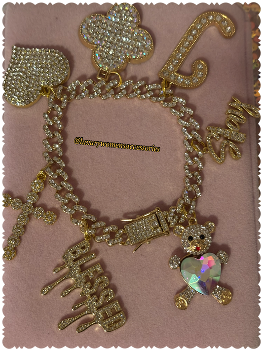 Luxurious Chain Link Anklet(Silver&Gold)(Made To Order)