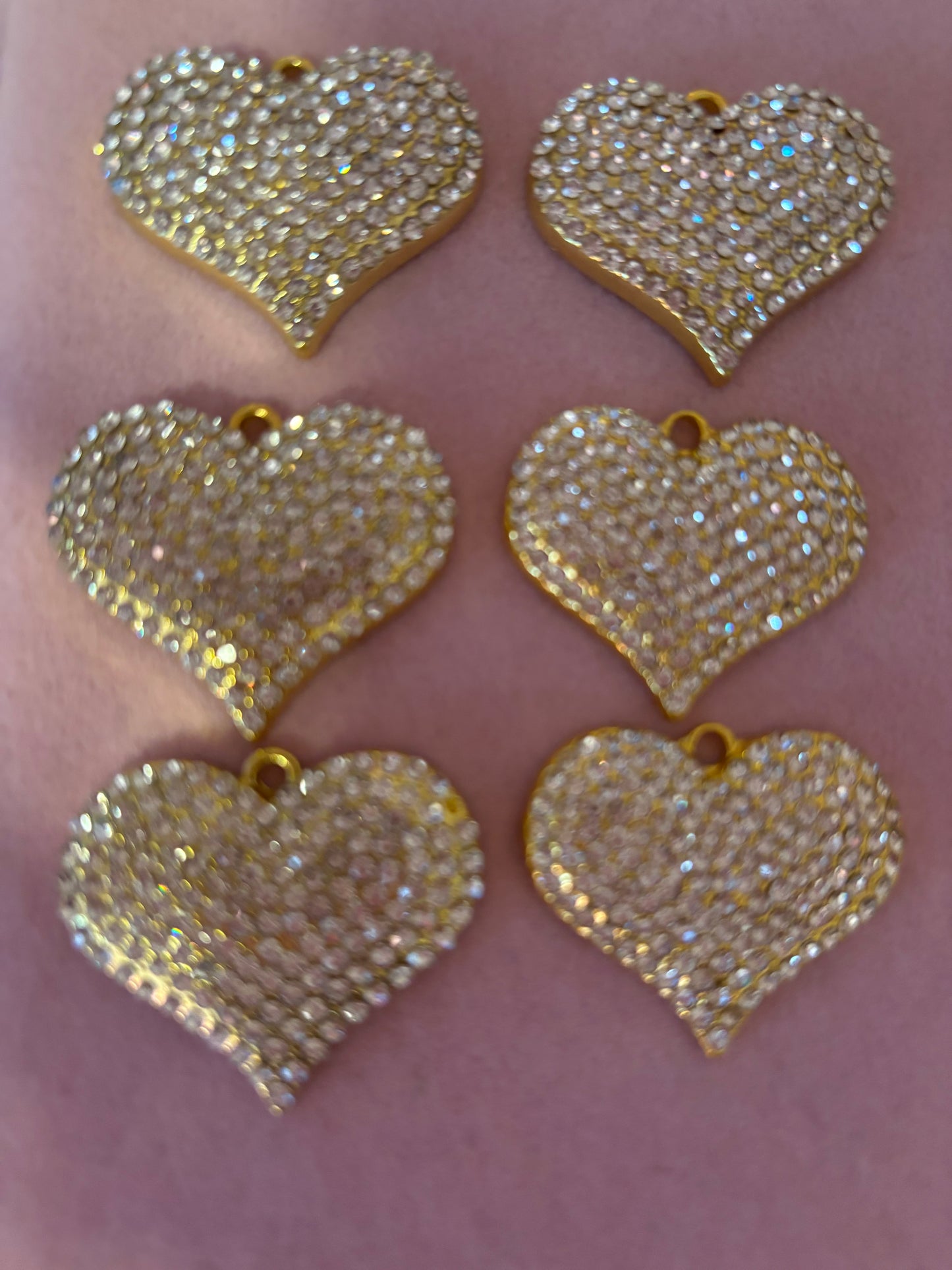 Bling Heart Charms(1pc.)