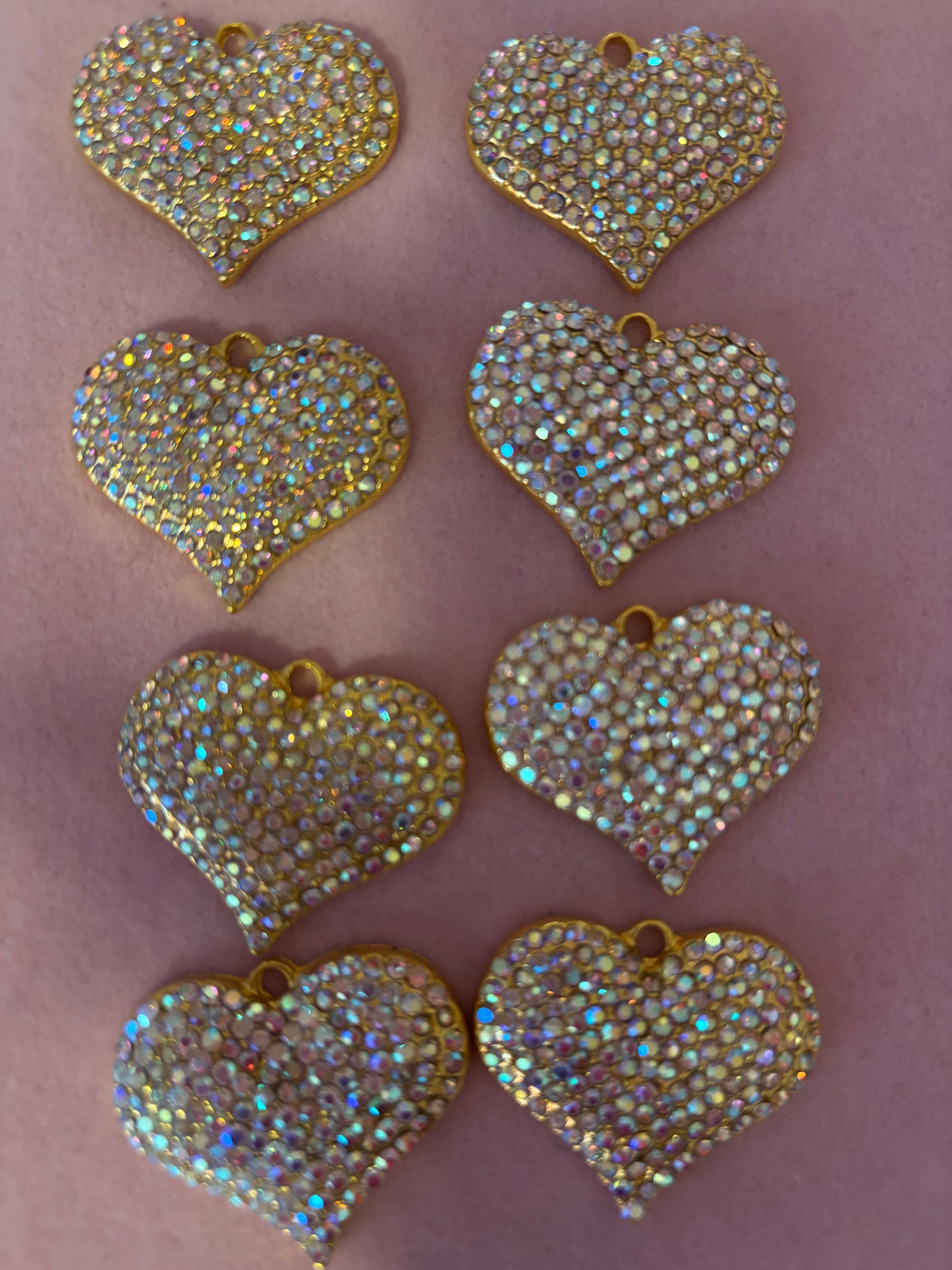 Bling Heart Charms(1pc.)