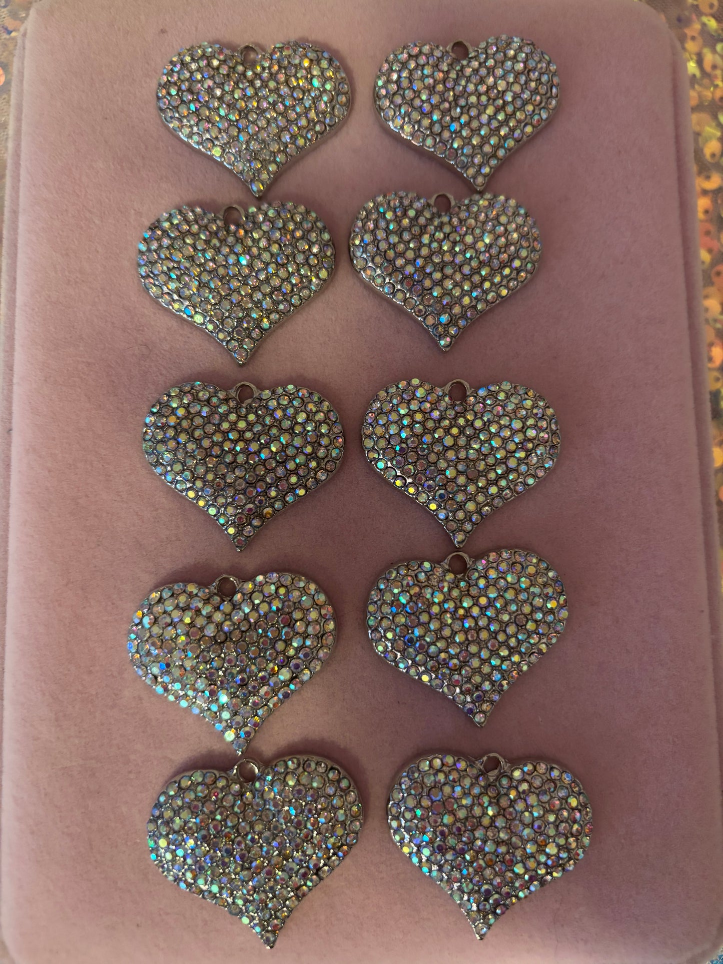 Bling Heart Charms(1pc.)