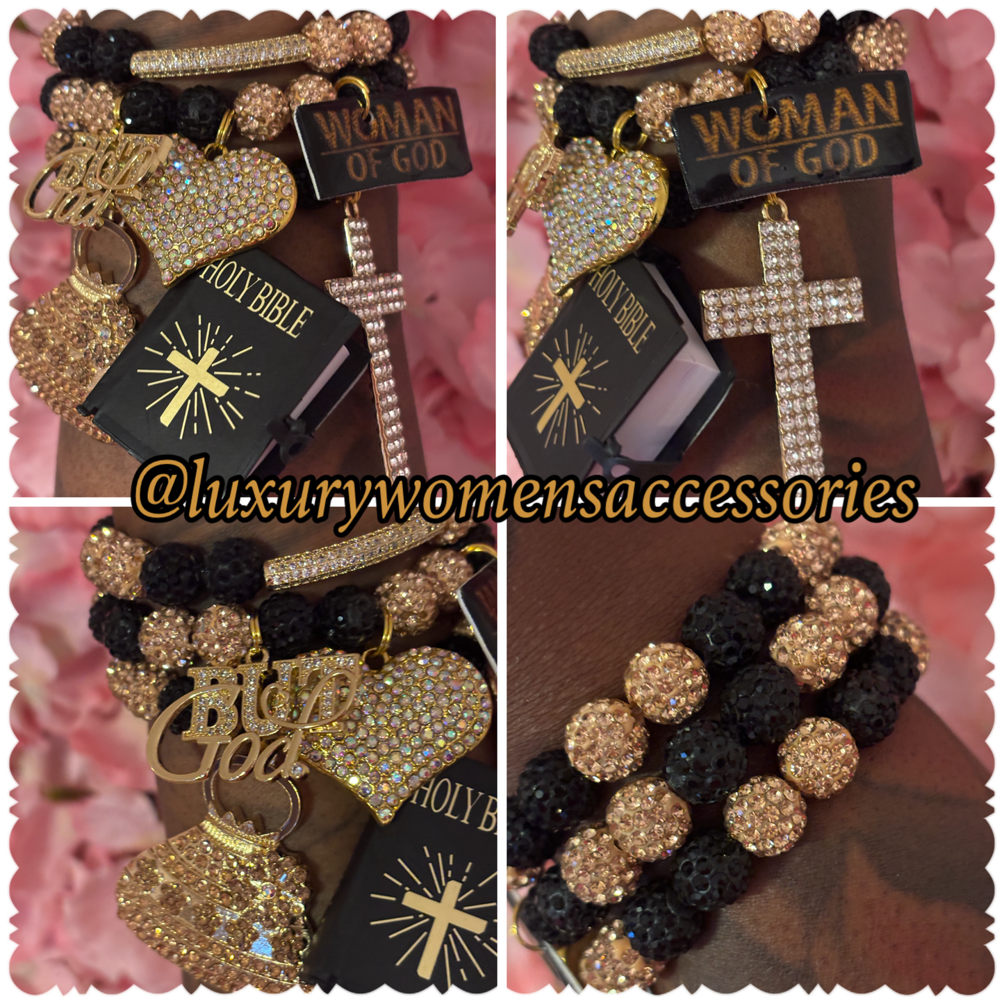 Custom Religious Beaded Bracelets(set of 3)(Made To Order)